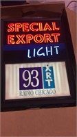 Special export light, 1992 model new in box