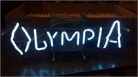 Vintage Olympia sign.  1978 model.  22 x 9
