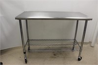 Seville Classics stainless steel top work table