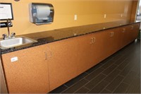 18'4" Granite countertop/cabinet unit