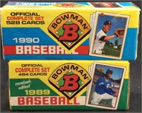 MLB BOWMAN 1989 & 1990 FACTORY SEALED BASEBALL
