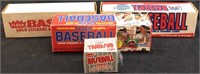 4 / 87,88,90 FLEER COMPLETE BASEBALL CARDS IN BOX