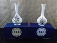 (2) Scottish St Andrews Vases