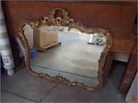 Vintage Wall Mirror W/Wooden Frame