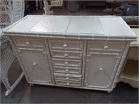 Very Nice Cane Style Cabinet W/