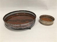 TWO SERVING TRAYS