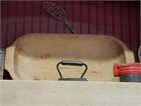 Large Wood Dough Bowl