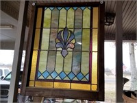 Stained Glass Window w/ Design