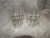 Pair of Antique Beer Glasses Mound City