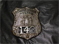 Obsolete Police Badge Saratoga Springs