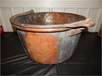 Massive Copper and Cast Iron Apple Butter Cauldron