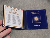 2002 $5 US Gold American Eagle 1/10th oz