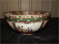 Massive Antique Chinese Bowl 14" diameter
