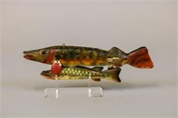 Bud Stewart Fish Spearing Decoy, Flint, MI, Rare,