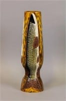 Carl Christiansen Fish Vase, Newberry, MI, The