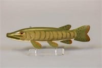 Ernie Peterson Musky Fish Spearing Decoy,