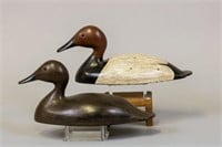 Pair of Canvasback Duck Decoys by Unknown Ontario