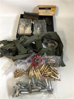 ASSORTED GUN AMMO AND ACCESSORIES