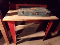 TOY TOOL CHEST & SMALL CHILD'S WORKBENCH