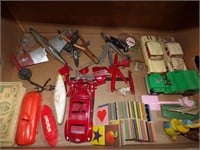 VARIETY OF VINTAGE TOY CARS, PLANES & MORE