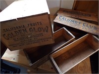 GOLDEN GLOW APRICOT, CALUMET CLUB & OTHER BOXES