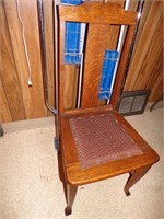 WOODEN CHAIR & EXERCISE MACHINE