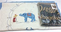 LONGABERGER COTTON THROW WITH VINTAGE CHILDRENS