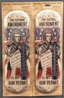 2 THE SECOND AMENDMENT METAL THERMOMETER