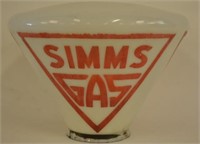 Simms Glass Gas Pump Globe