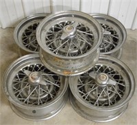 Set Of 5 Buick Kelsey Hayes 40-Spoke Wheels