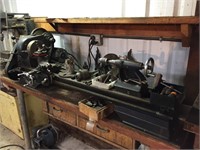 Metal Lathe, variable speed & extra parts