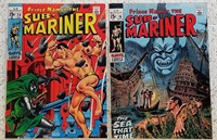 Pair Of Sub-mariner Comic Books #16 #20 Bronze Age