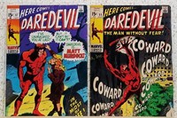 Pair Of Daredevil Comic Books #55 #57