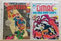 Old Dc Comic Books Inferior 5 & Omac One Man Army