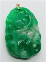 $400 14K Genuine Jadeite Pendant