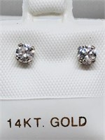 $1350 14K  Diamond Earrings
