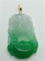 $400 14K Genuine Jadeite Pendant