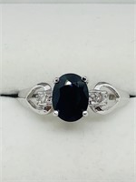 $2200 10K Sapphire  Diamond Ring