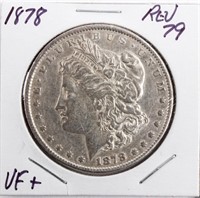 Coin 1878 Reverse 79  Morgan Silver Dollar VF+