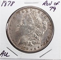 Coin 1878 Reverse 79  Morgan Silver Dollar AU