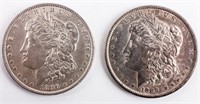 Coin 2  Morgan Silver Dollars  1896 & 1889