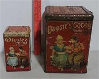 2 Droste's Cocoa tins