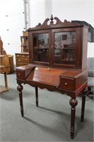 LADIES WRITING DESK WITH BOOKCASE TOP SINGLE