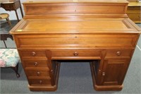 ANTIQUE WALNUT DESK 4 DRAWERS DOWN LEFT SIDE,