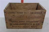 Sears-Roebuck wooden ammo box