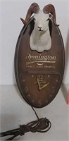Remington Ram dealer's wall clock
