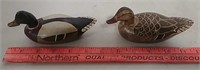 Two Clifford Schmidt miniature duck decoys