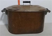 Copper boiler with lid