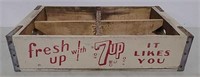 Wooden 7UP soda box