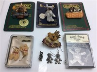 BOYDS BEAR BEARWEAR BROOCHES/PINS/EARRINGS